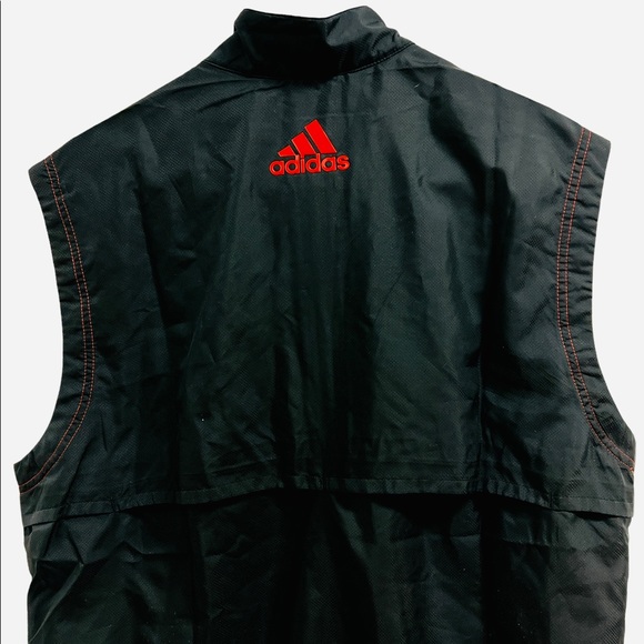 Adidas Essentials Club Wind Vest Red/Black CY9293 Men's Size M - Picture 10 of 11